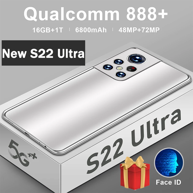 

Смартфон глобальная версия S22 Ultra, 7,3 дюйма, 10 ядер, 16 + 1 ТБ, 6800 мА · ч, GPS