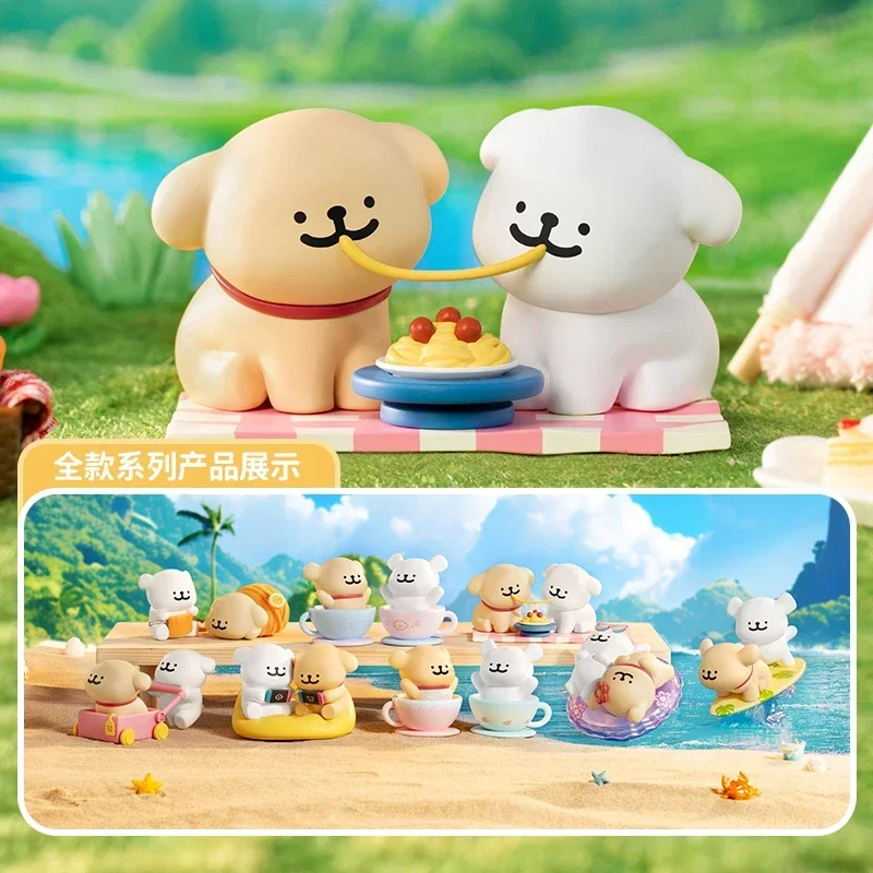 Фото Игрушки-сюрпризы FUNISM Maltese Happy Series: милые аниме-фигурки, коробка-сюрприз, куклы для девочек, подарок №1