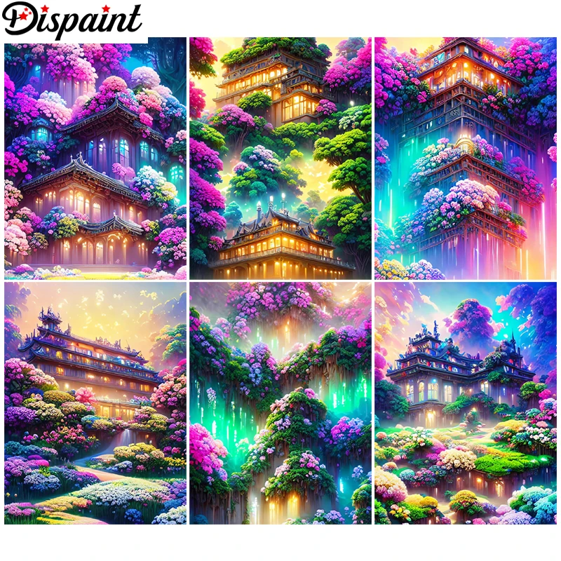 

Алмазная живопись Dispaint, вышивка крестиком «городской рынок» 5D, алмазная вышивка «сделай сам», полная квадратная/круглая искусственная картина