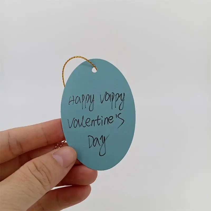 Этикетки-бирки со шнурком пустые бирки 300X бумажные с отверстиями прикрепленные