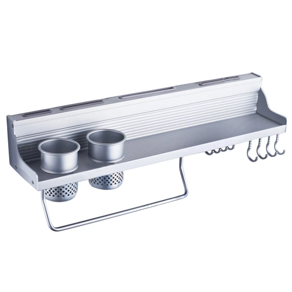 

Rack Pantry Pan Pot Aluminum Edged Space Shelf Tableware Storage Rack