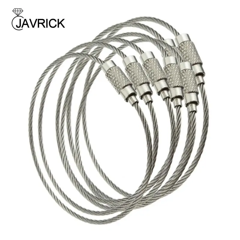 

10 ШТ. Кольца Брелка Из Проволочной Веревки Из Нержавеющей Стали Проволочные Кольца Из Нержавеющей Стали Проволочный Брелок для