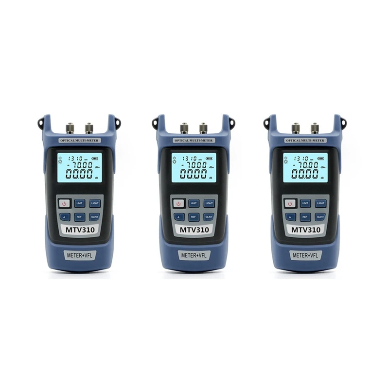 

3X Optical Fiber Power Meter With Light Source SC FC ST Connector Optical Test Equipment For Communication Engineering