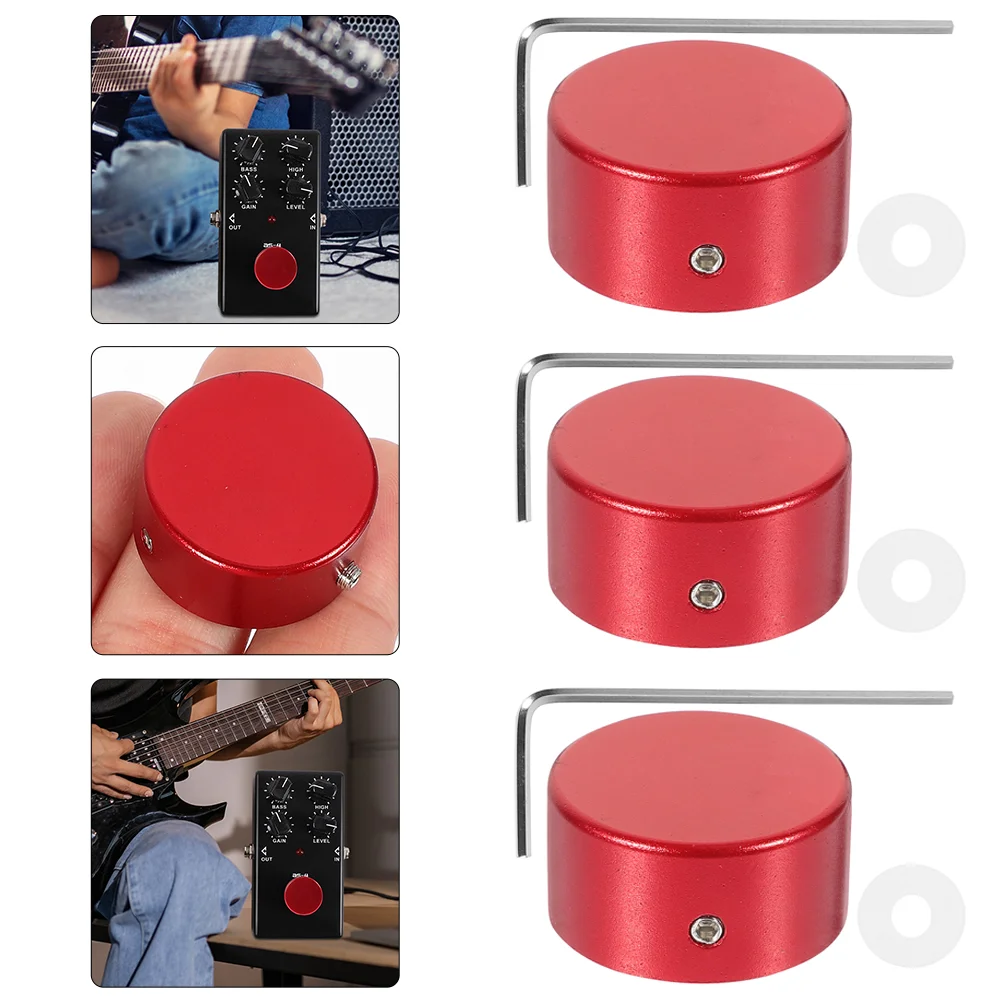 

Effect Pedal Cap Metal Protection Bass Knob Component Guitar Footswitch Topper Toppers Fingernail