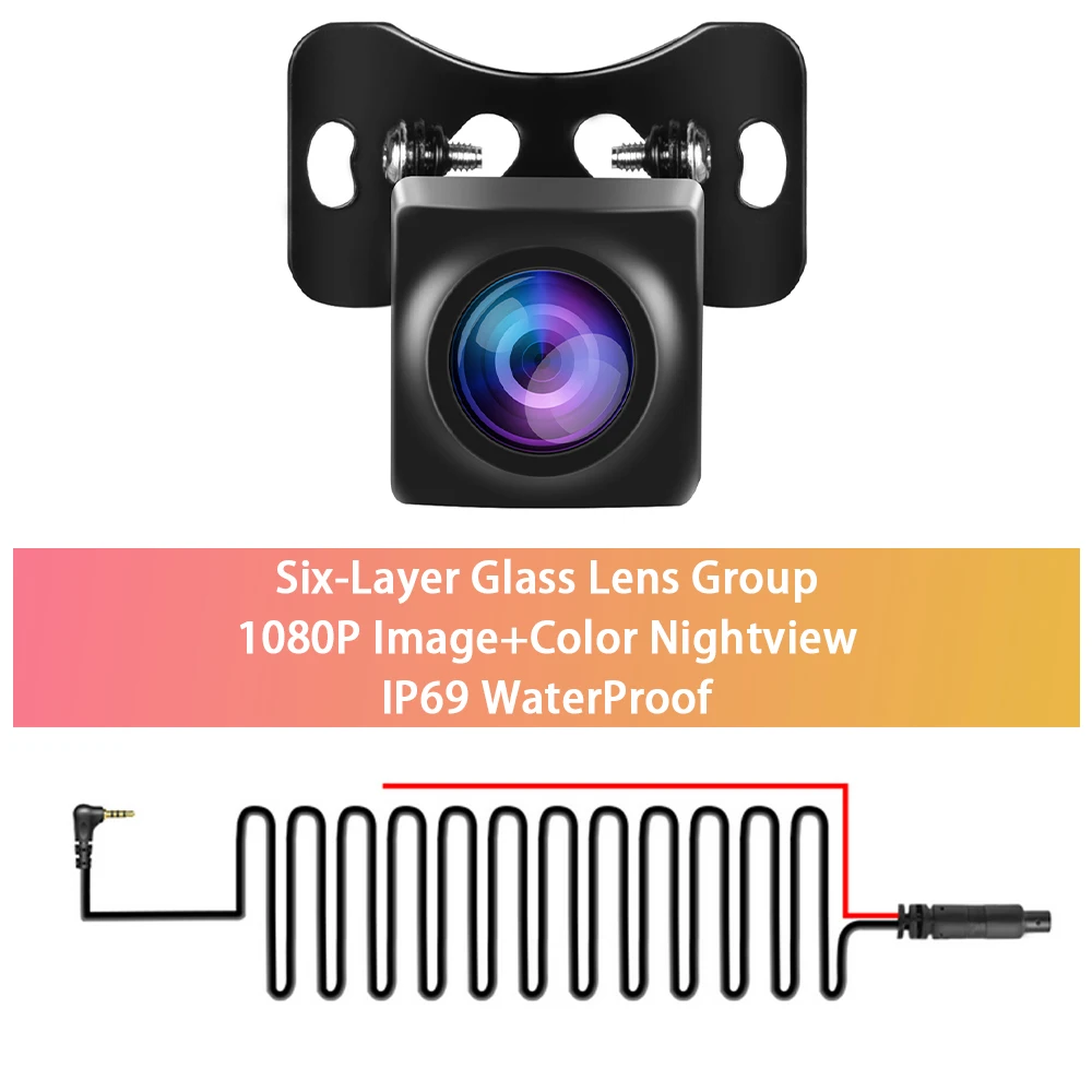 

Камера Podofo AHD для Smart Screen Player Android автомобильный монитор IP69 водонепроницаемый 160 ° Широкий угол 1920*1080P камера заднего вида