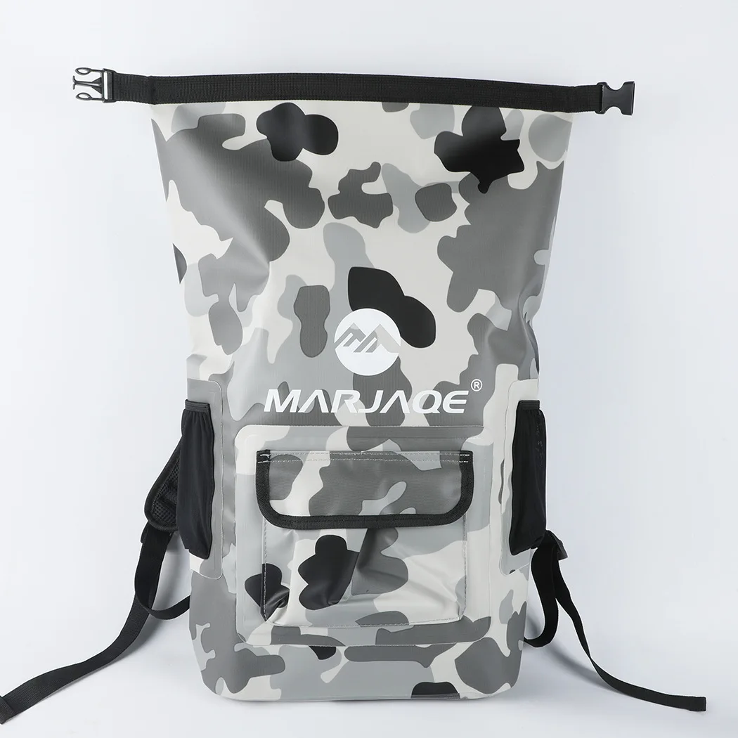 22L Outdoor Waterproof Dry Bag Camouflage Backpack Storage Pack Foldable Beach Swimming Rafting Kayaking River Trekking Bag