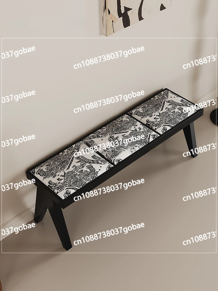 Китайский древний стиль скамейка бревенчатый обеденный стул из цельного дерева