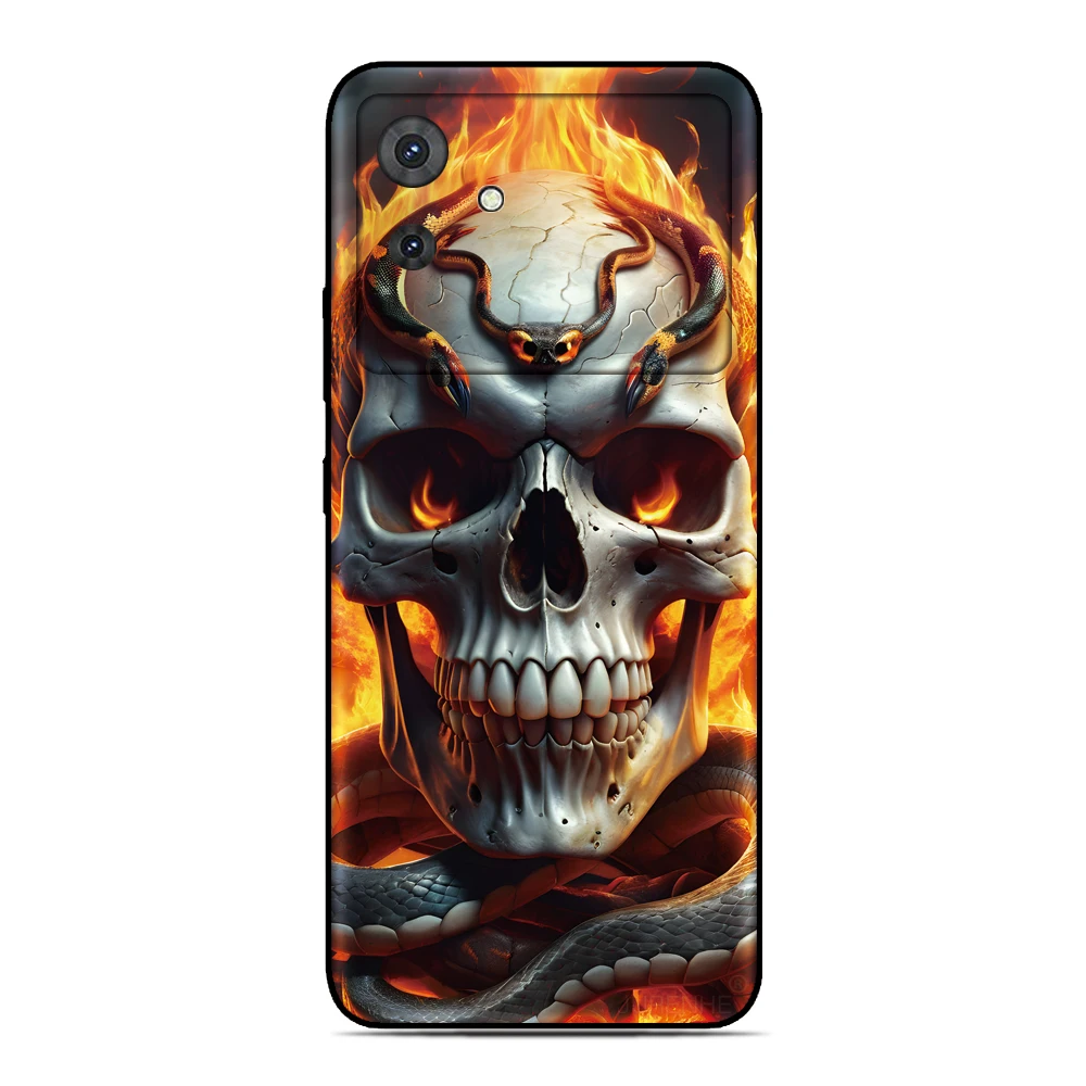 Фото Чехол для телефона с рисунком черепа для Google Pixel 10A 9A 8A 7A 6A 8 7 6 Pro 2 3 4 XL 3A 4XL 2XL, окрашенная силиконовая задняя крышка из ТПУ №2