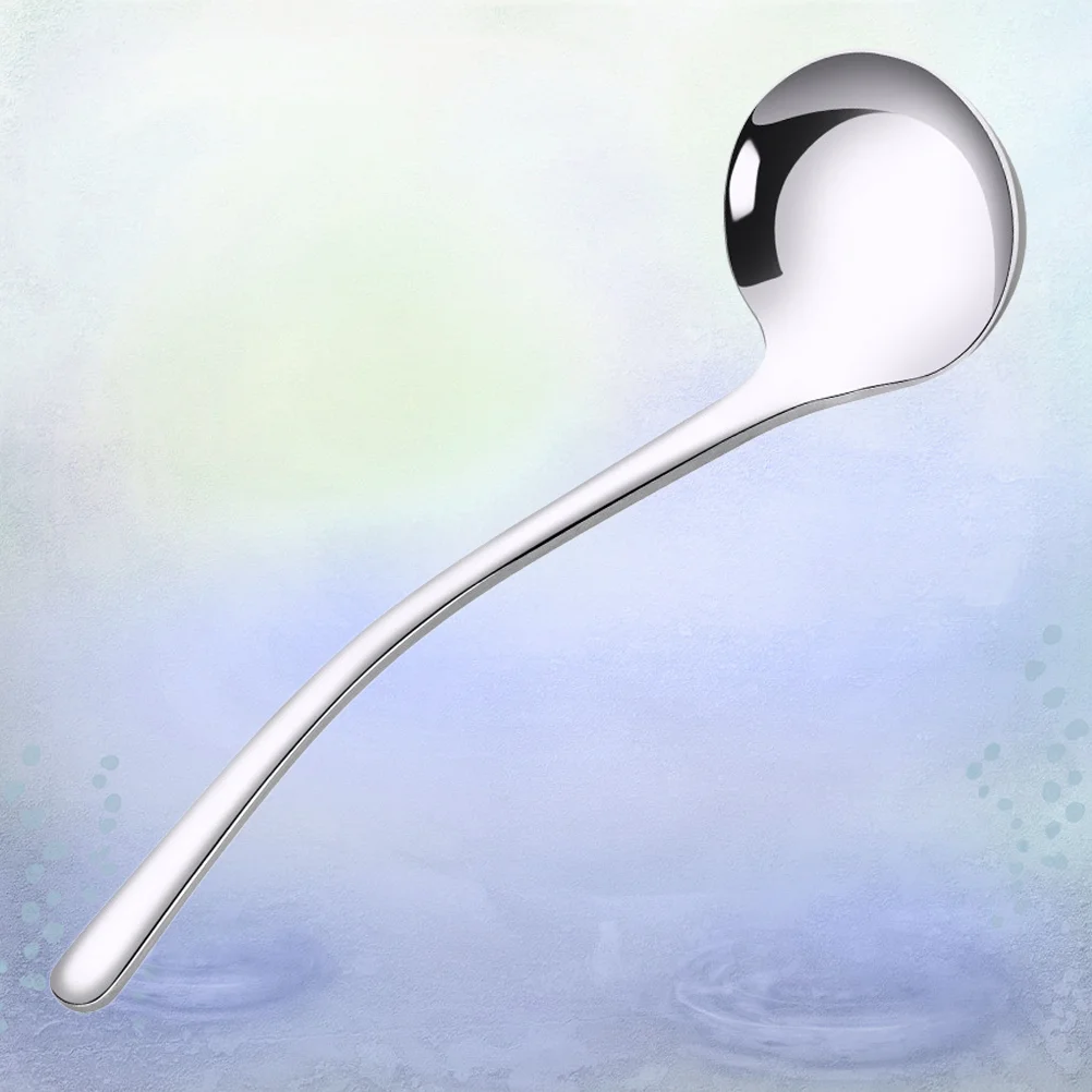 

Spoon Spoons Ladle Soup Steel Serving Stainlessportion Handle Table Control Cooking Coffee Dessert Kitchen Dinner Asiangold
