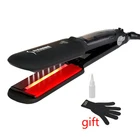 Выпрямитель для волос портативный, керамический утюжок 2 дюйма с инфракрасным покрытием, профессиональная Паровая плойка, салонный инструмент для укладки