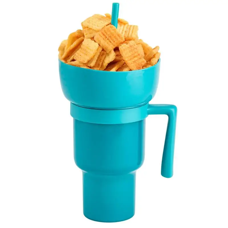 

Snack Cups For Kids Snack Bowl Drink Cup 2 In 1 For Adults Splash Proof Leakproof Portable Snack Cup For Adults Kids Journey