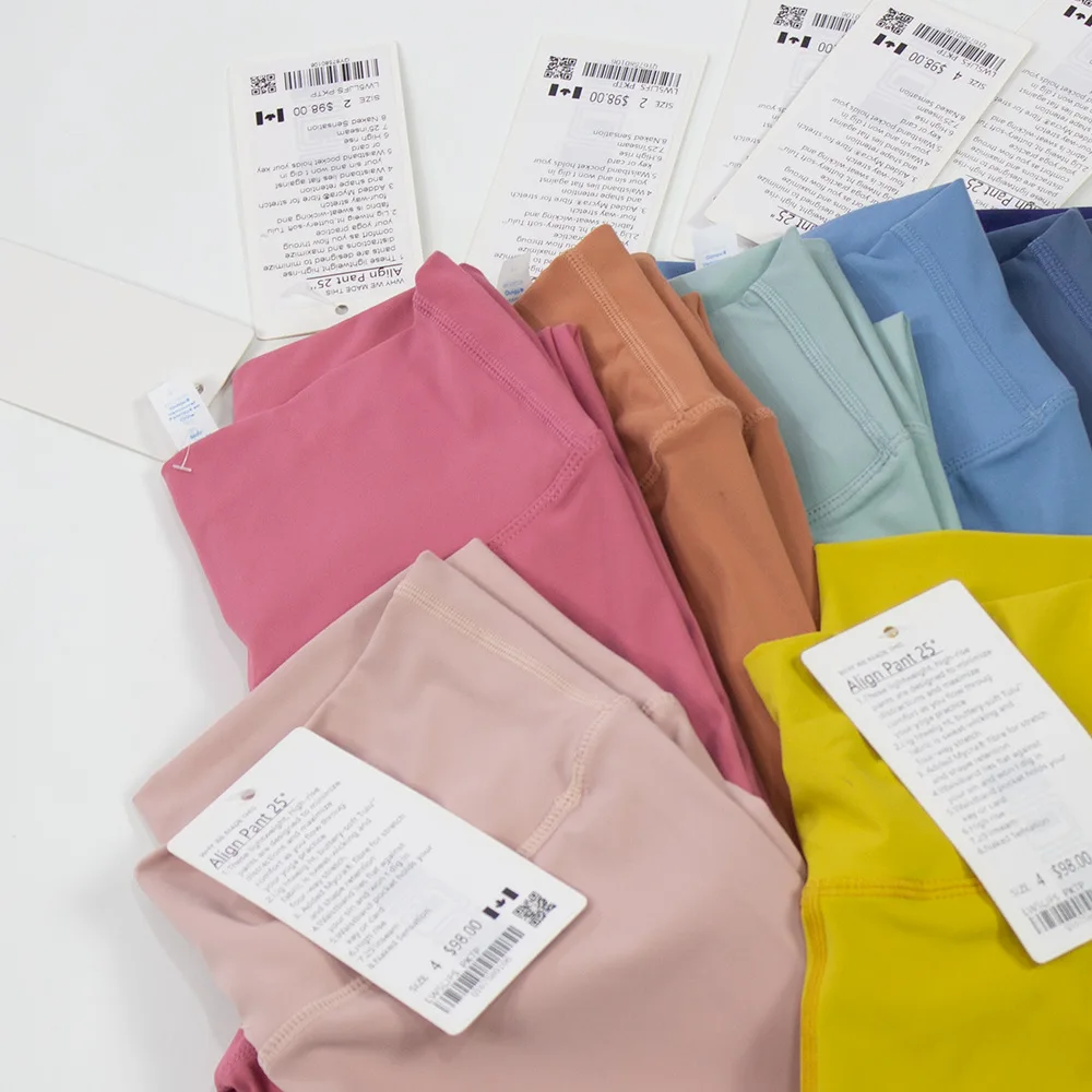 LuluWomen Sports Fitness Leggings Woman's Elastic Yoga Leggings High Waist Legging Women Tummy Control High Quality Soft Legging