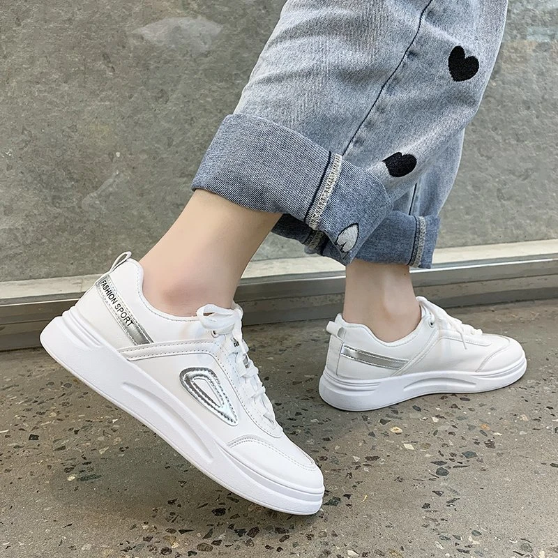 

Thick Bottom Chunky Sneakers Korean Platform Sneakers Women Shoes Breathable Mixed Colors Slip On Casual Shoes Woman Plus Size