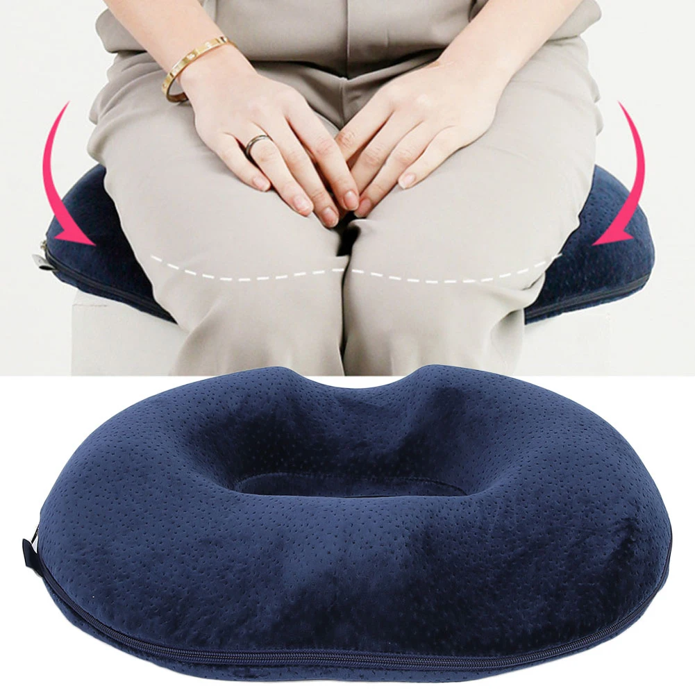 

Memory Foam Donut Tailbone Pillow Pain Relief Hemorrhoid Orthopedic Home Office Cushion For Pre Hemorrhoid Non-Slip Orthopedic