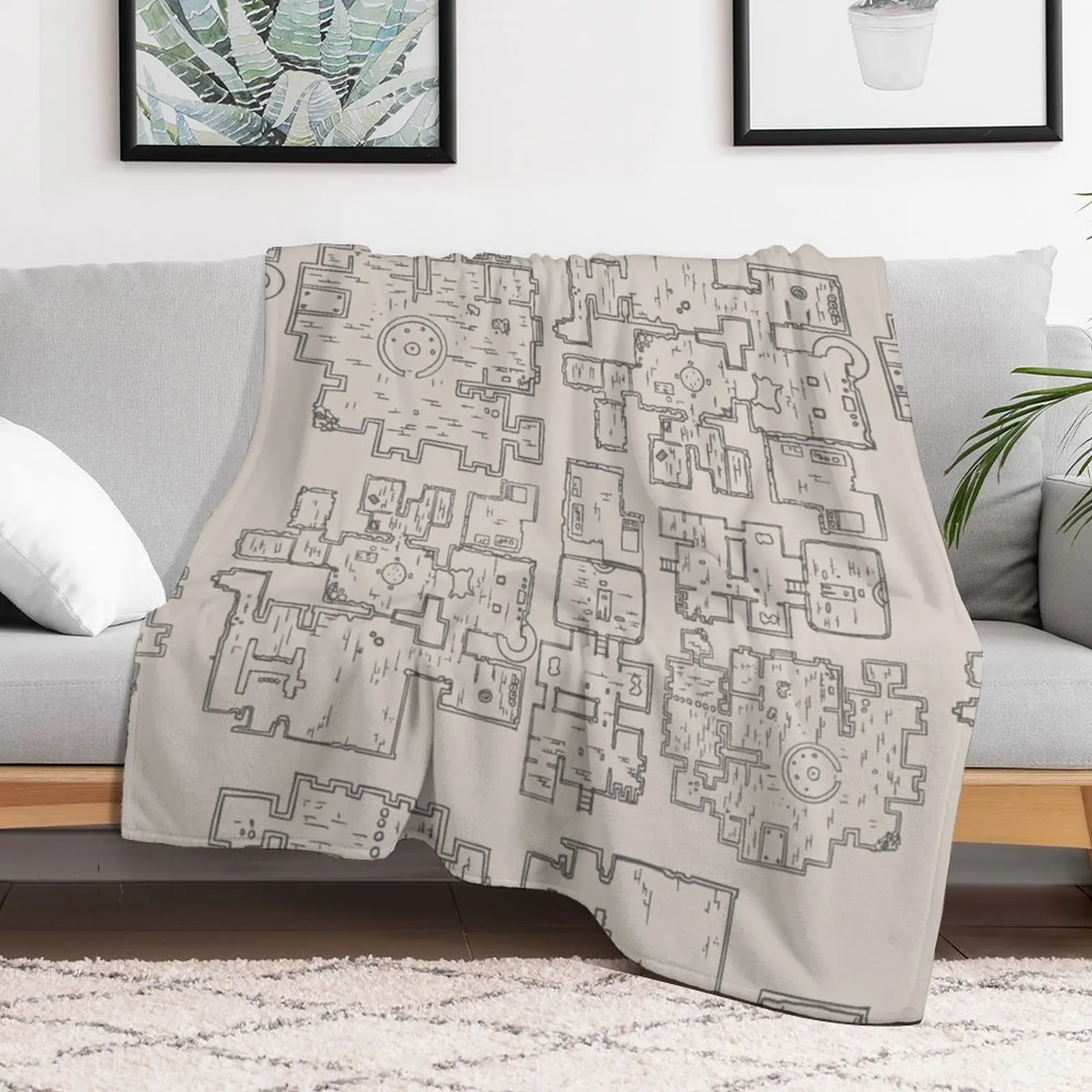 Одеяло с картой D&ampD Dungeon гигантский диван для малышей красивые очень большие