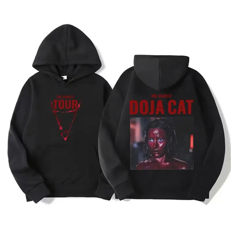 Doja Cat The Scarlet Tour 2024 графический капюшон для мужчин и женщин винтажная уличная