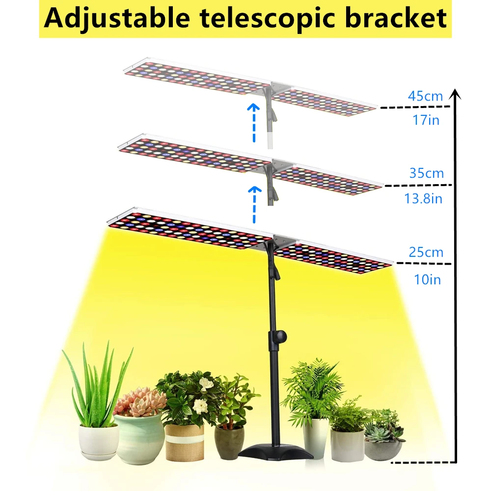 Светодиодный светильник полного спектра для выращивания растений лампа с 2