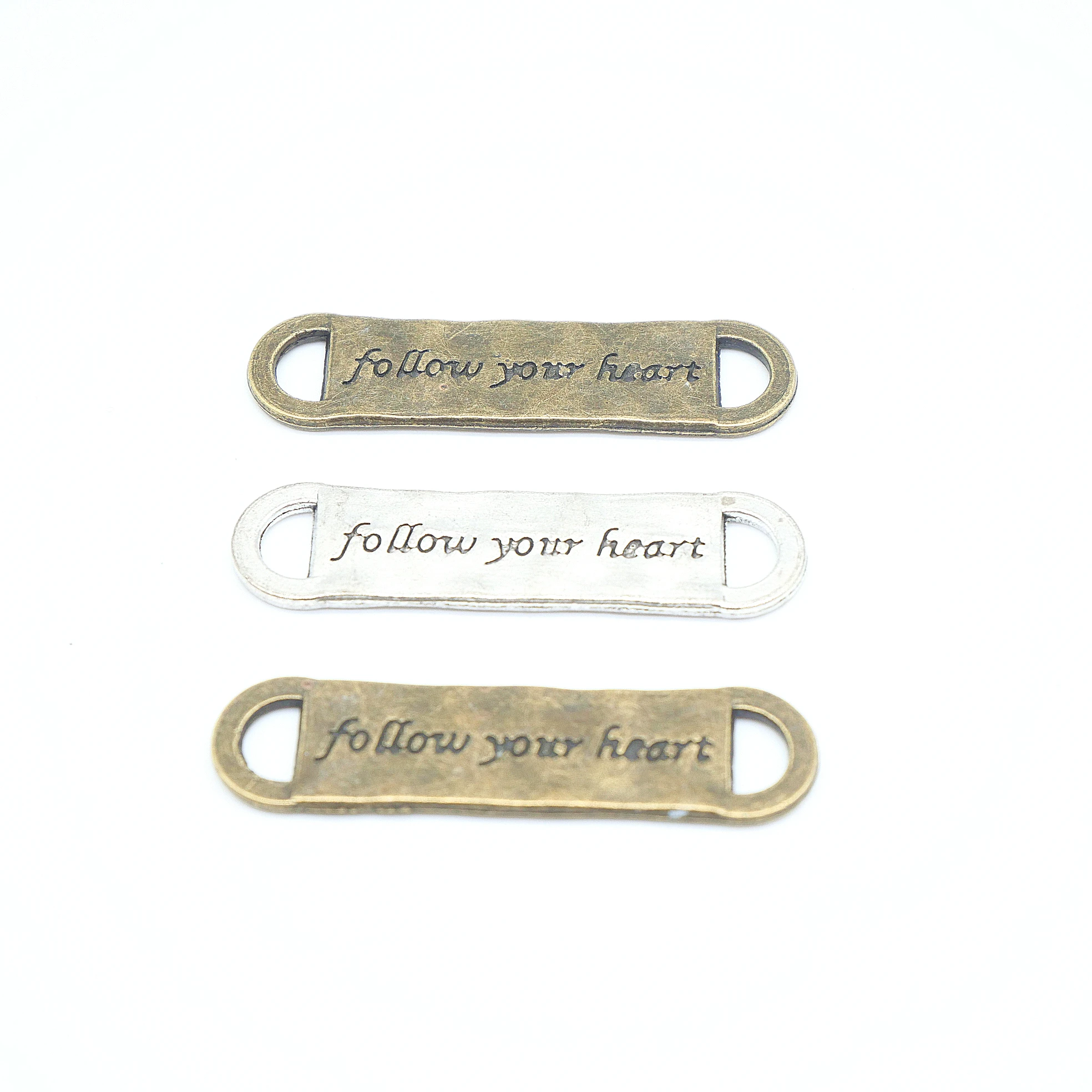 

Vintage Brand 8 pcs Alloy Follow Your Heart Charms fit DIY necklace earrings bracelet charms Jewelry Making