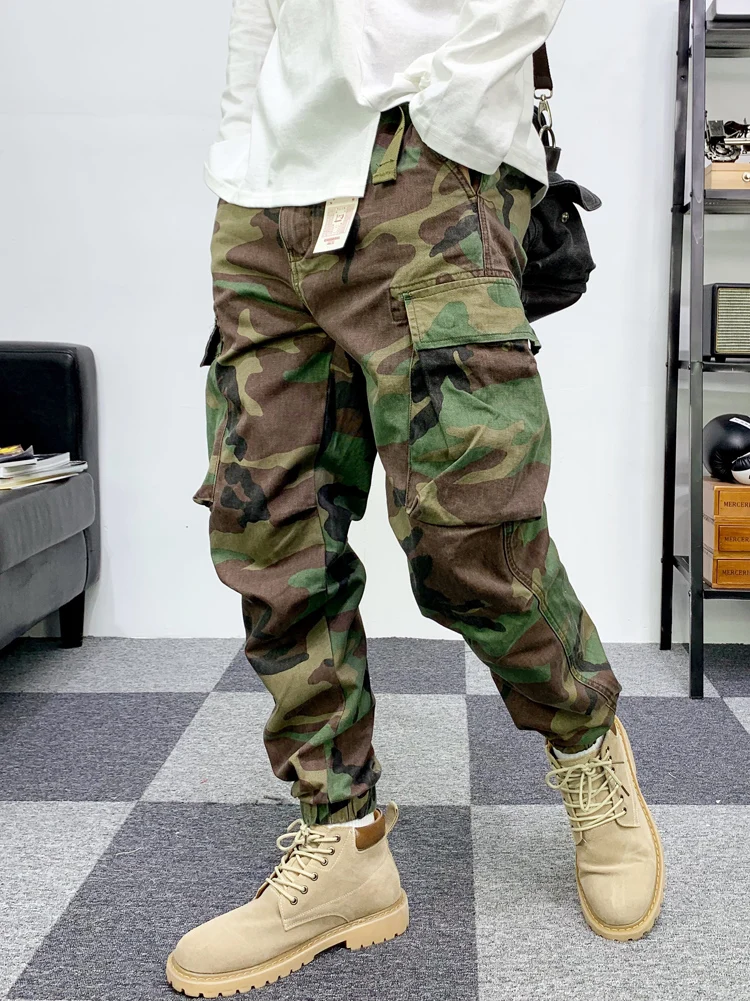 

2022 New Streetwear Men's Multi Pockets Cargo Harem Pants Hip Hop Casual Male Pants Joggers Trousers Fashion Men Pants Z313