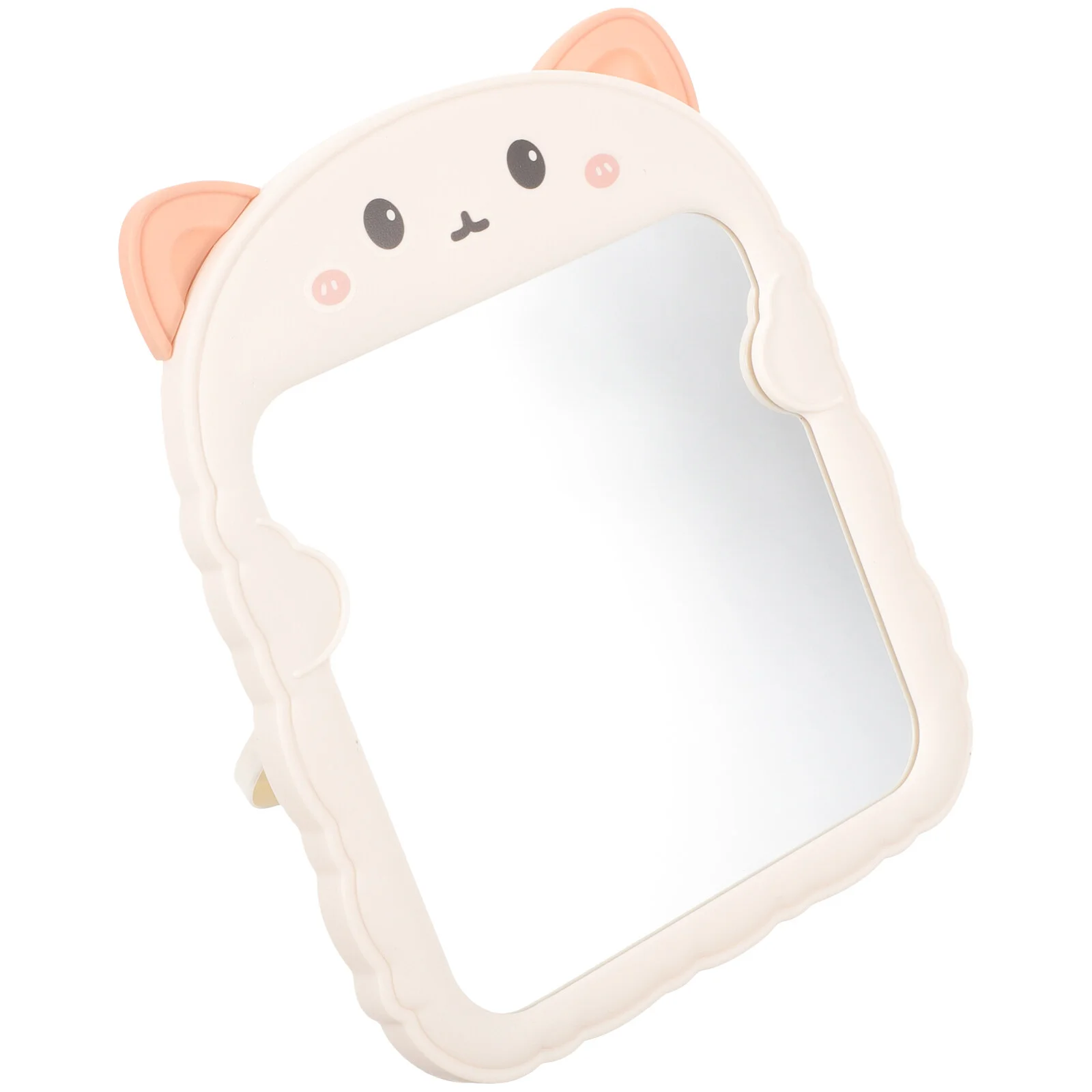 

Standing Mirror Travel Makeup Hand Held Mirrors Handheld Folding Handle Foldable Tabletop