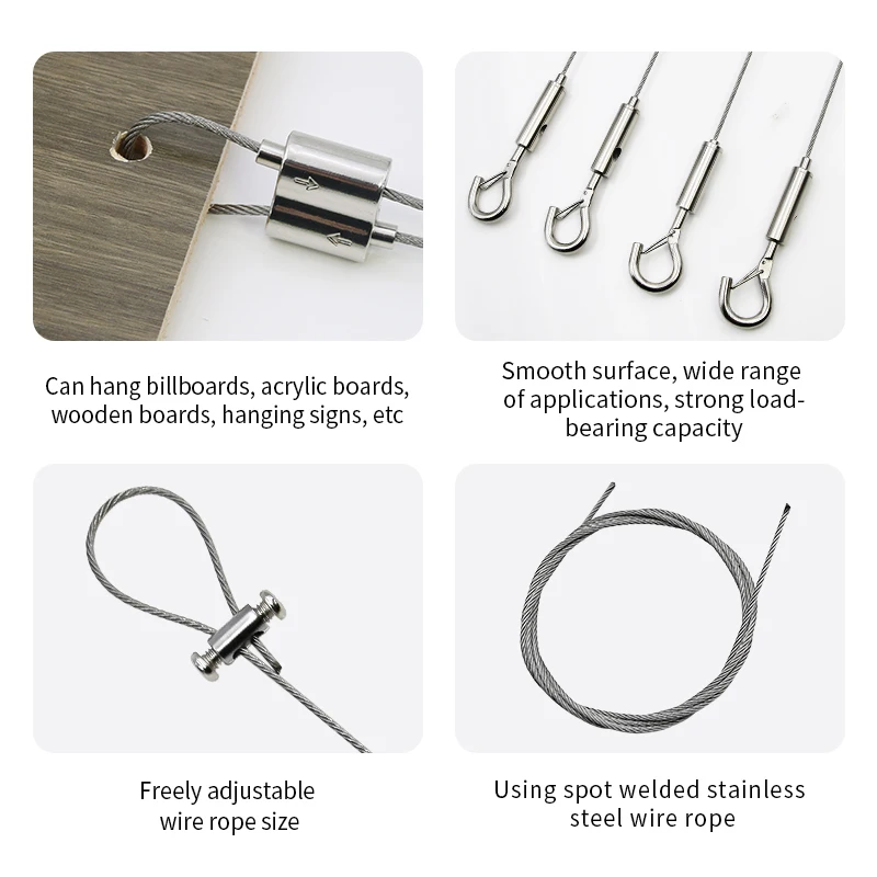 2 шт. мм Проволочный Трос из нержавеющей стали с двойной головкой регулируемые