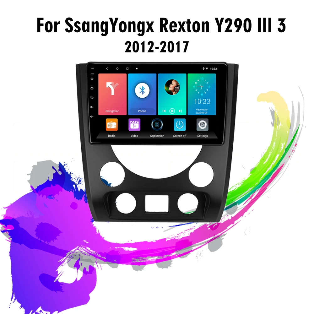 

For SsangYongx Rexton Y290 III 3 2012 - 2017 2 DIN Android 4G Carplay Car Radio GPS Navigation Multimedia Player Radio Player
