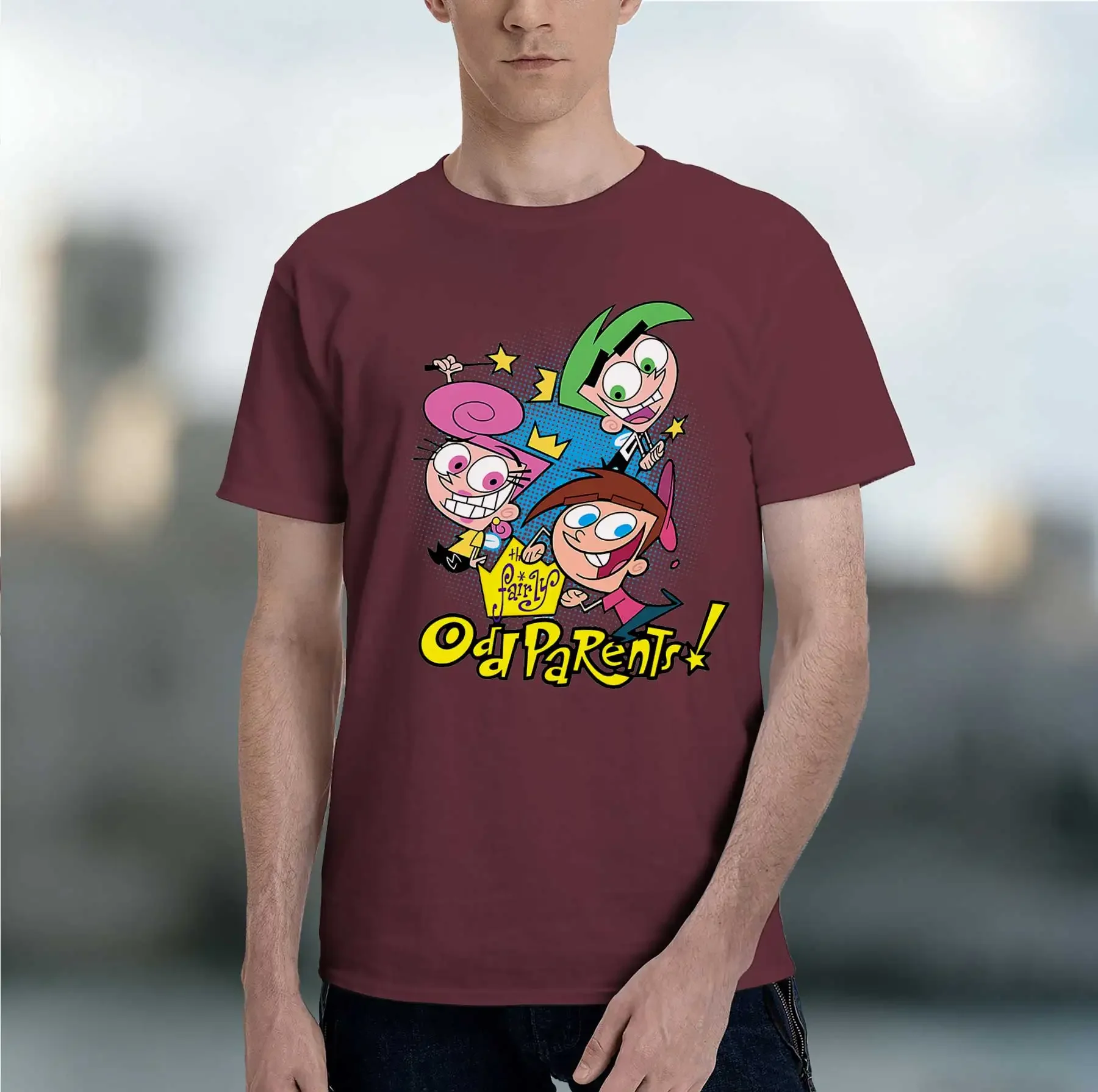 Футболка Los Padrinos Mágicos Timmy Cosmo y Wanda Bolsa 2026: новая модная коллекция, хит продаж, ретро-принт, забавный узор, круглый вырез, плотная ткань. (art.: 3920d985eb45a) - 3920d985eb45a