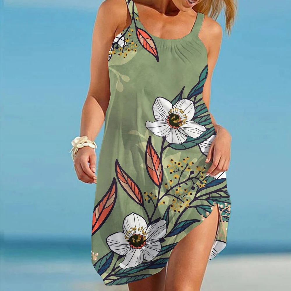 

Женское свободное пляжное платье в стиле «морской курорт»