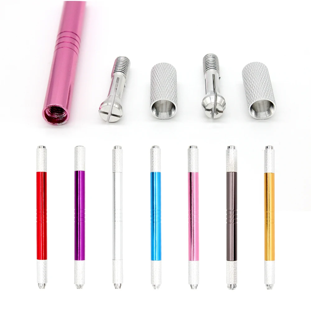 

KZBOY 10Pcs Microblading Pen Double Ended Sterile Eyebrow Permanent Makeup Disposable Microblading Hand Tool for Cejas