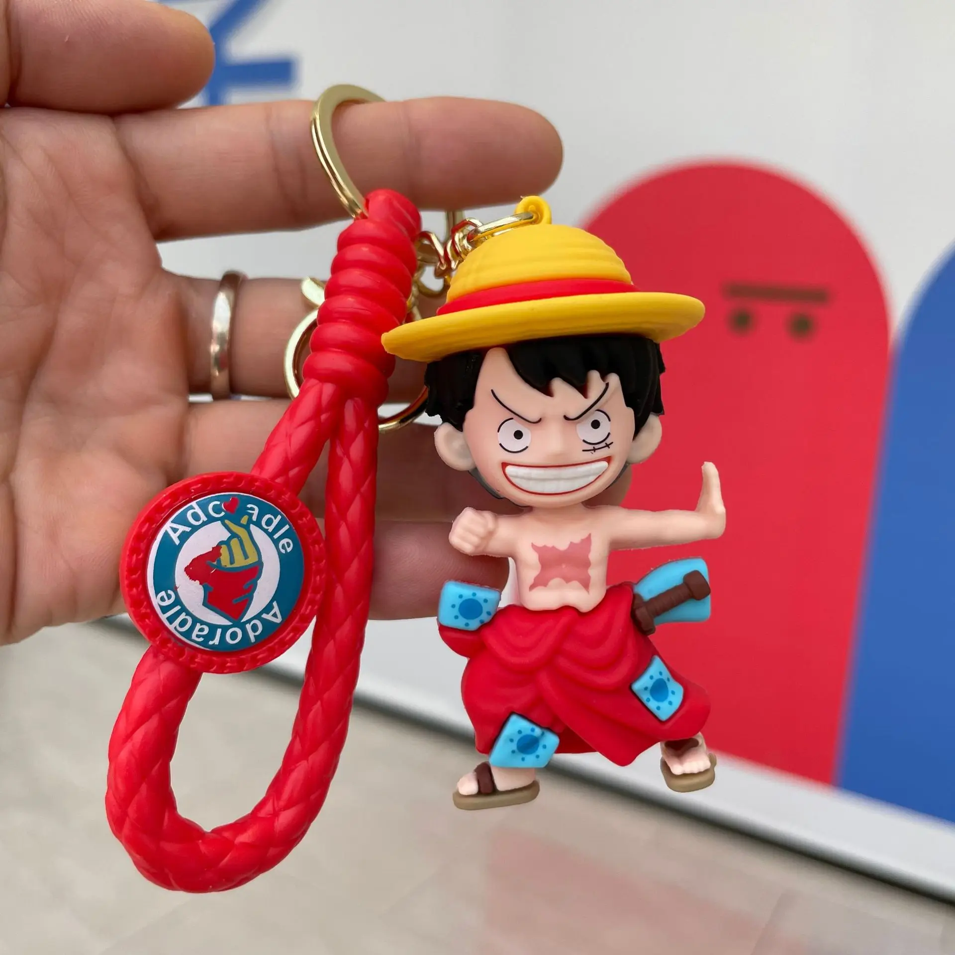 Брелки в стиле аниме ONE PIECE Luffy Zoro Chopper брелки с героями мультфильмов милая кукла