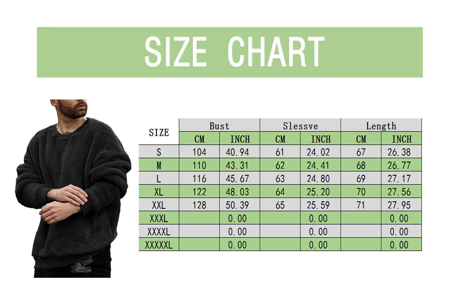 Men Fuzzy Pullover Casual Lamb Plush Thick Sweatshirt Long Sleeve Outwear Autumn Hoodies Basic Casual Pullover Vintage Clothes images - 6