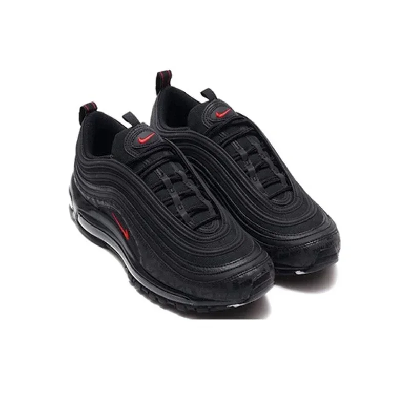 Оригинальные мужские и женские кроссовки Nike Air Max 97 Black Bullet дышащие спортивные