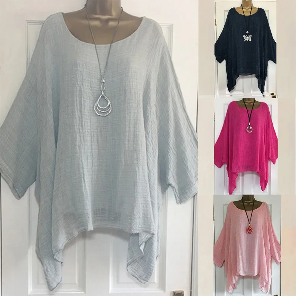 

Блузка женская свободного покроя в стиле оверсайз