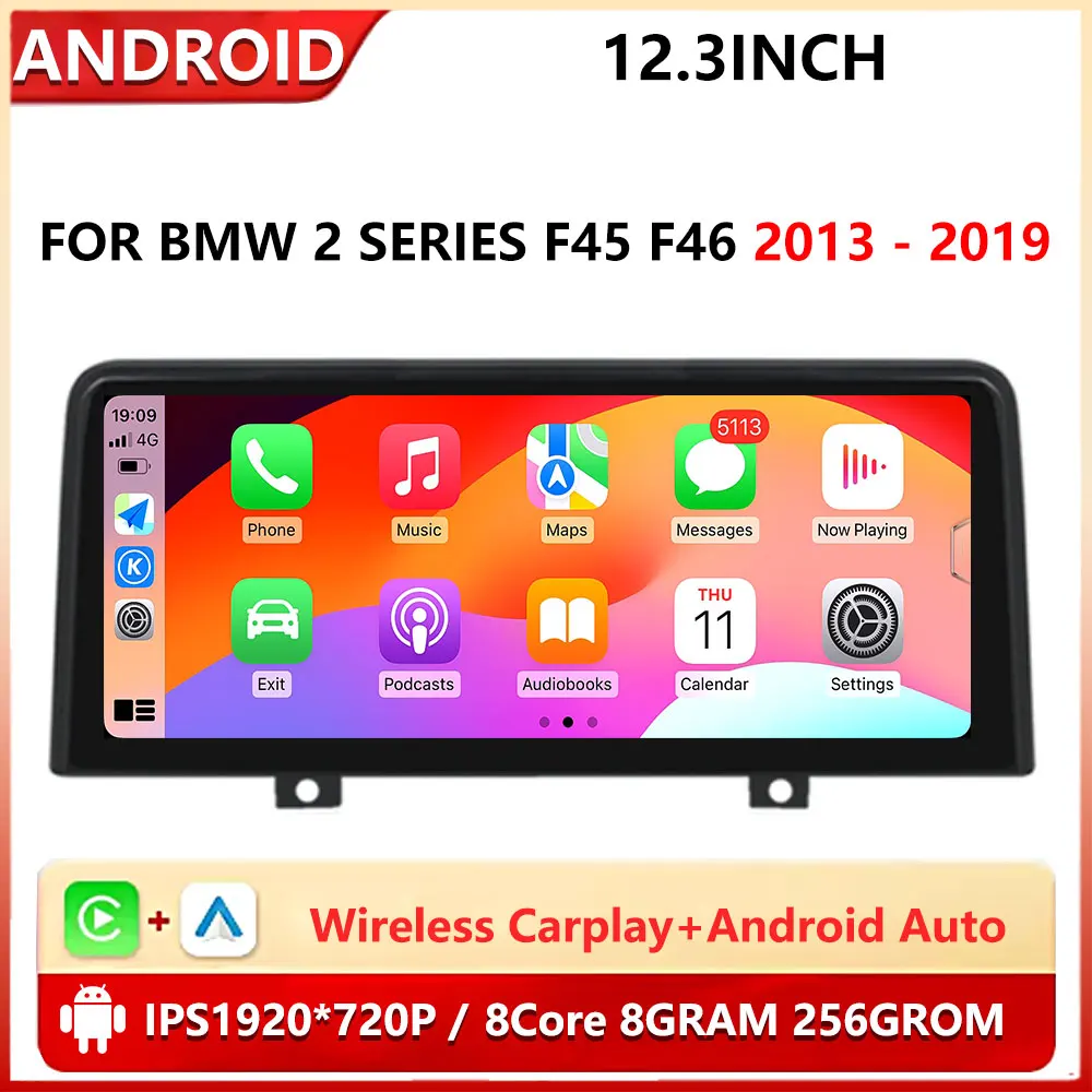 12 3-дюймовый сенсорный экран 1920*720P HD для BMW 2 серии F45 F46 2013-2019 NBT EVO Система Android