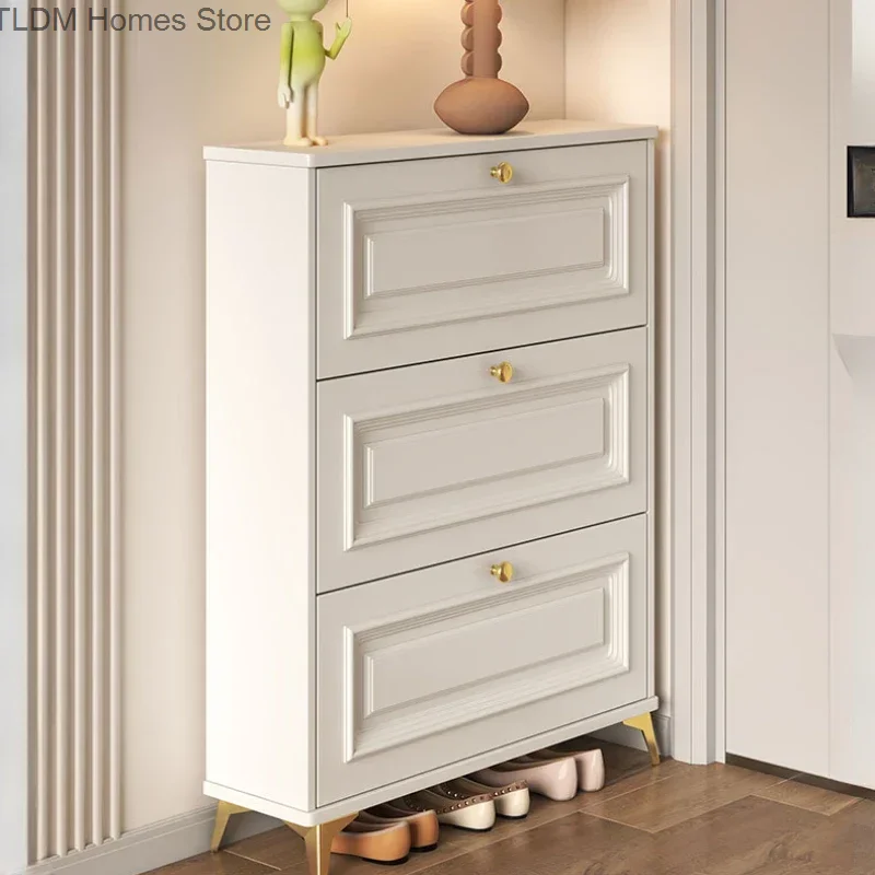 Шкаф-органайзер для обуви в скандинавском стиле с защитой от пыли