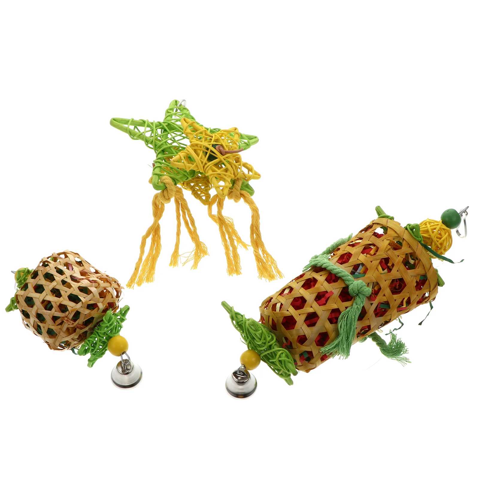 

3Pcs Shredder Durable Bite Resistant Safe Parrot Bird Foraging Paper Plaything
