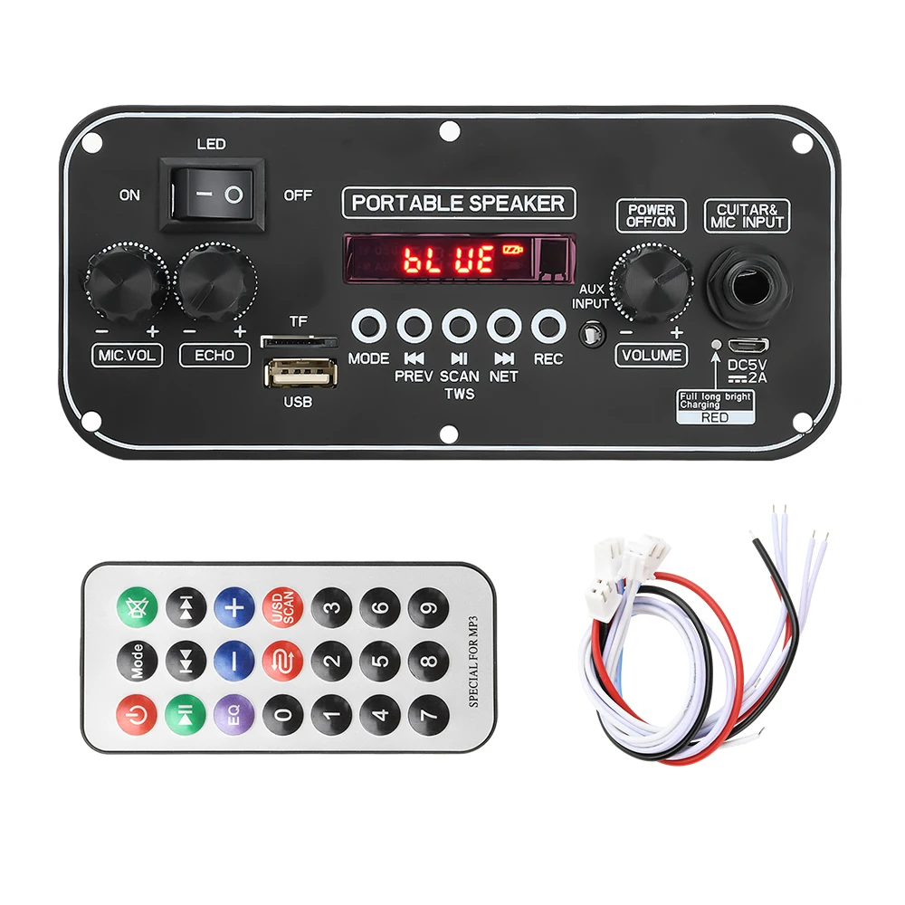 

ANENG Bluetooth 5.1 Декодер MP3 WAV APE 2x10Вт