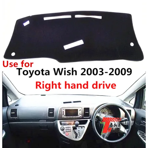 Классический чехол TAIJS для приборной панели автомобиля из полиэстера для Toyota Wish 2003-2009, правый руль