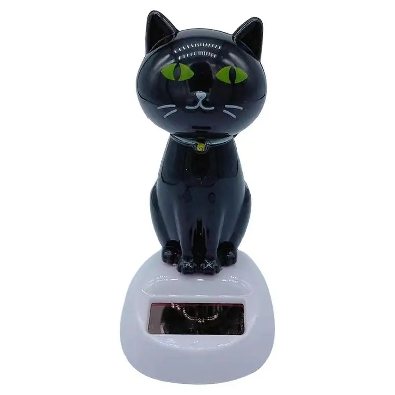 

Solar Dancing Toy Cute Solar Powered Swinging Cat Dashboard Decoration Small Animated Bobble Dancer Car Dashboard Decor For Kids