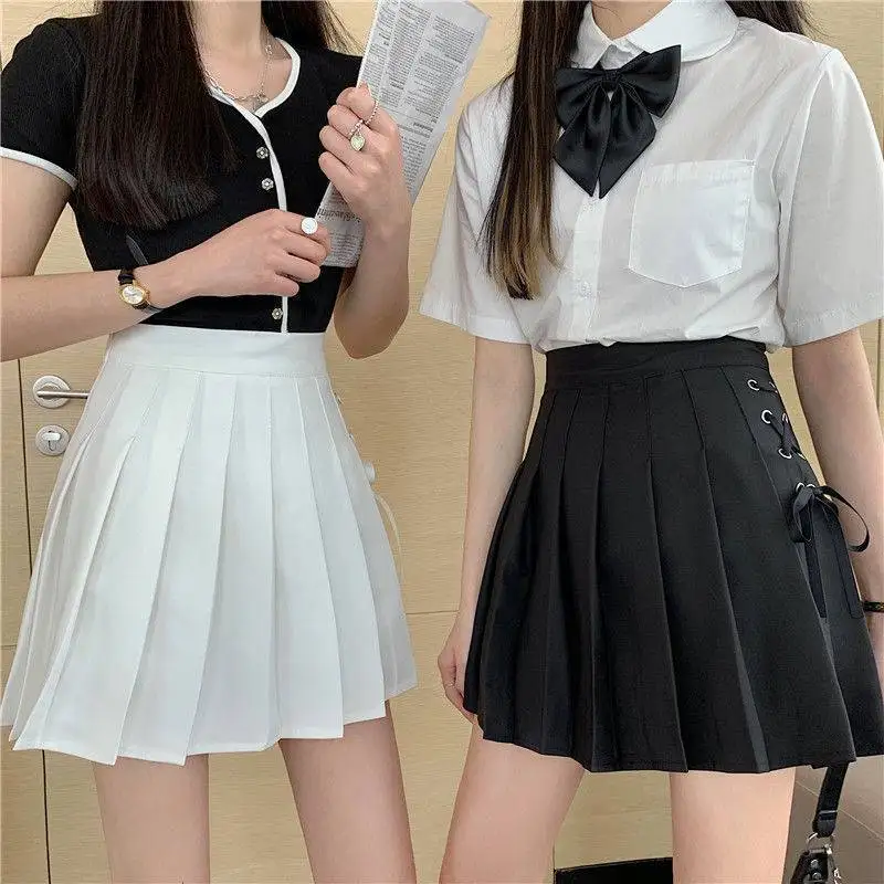 Women Pleated Skirt Fashion Elastic Waist Female Mini Skirts Style Ladies Girls Dance Mini Skirts New Summer Woman Skirt