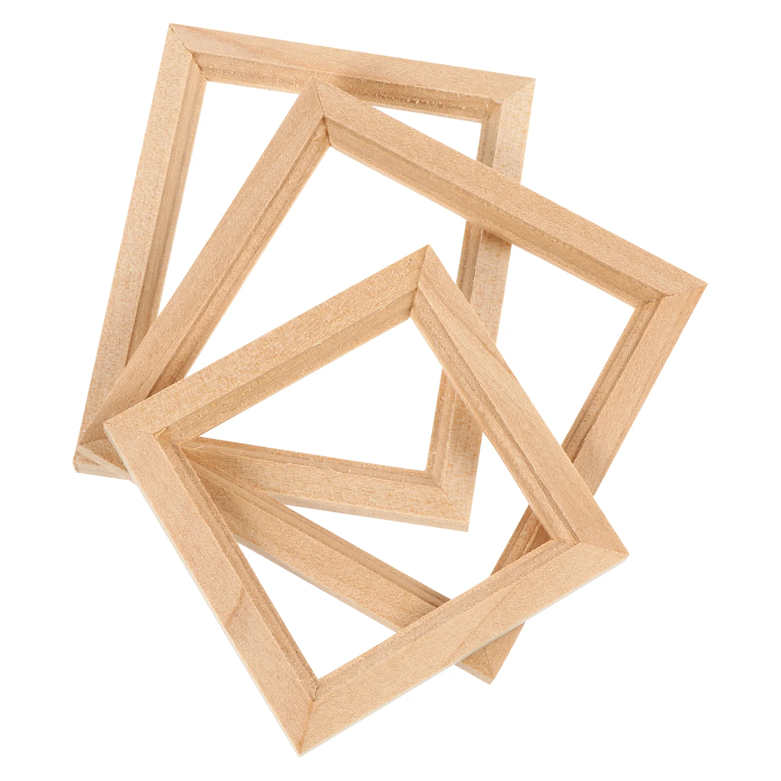 

Frame Photopicture Miniature Furniture Unfinished Wooden Mini Wood Album Small Holder Crafts Cutouts Placeframes Desktop Display