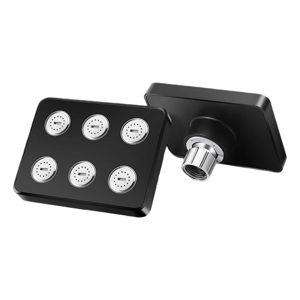 Квадратная насадка для душа высокого давления, экономия воды, насадка для душа с дождевой насадкой, верхняя распылительная насадка для душа для дома, вращающиеся аксессуары для ванной комнаты