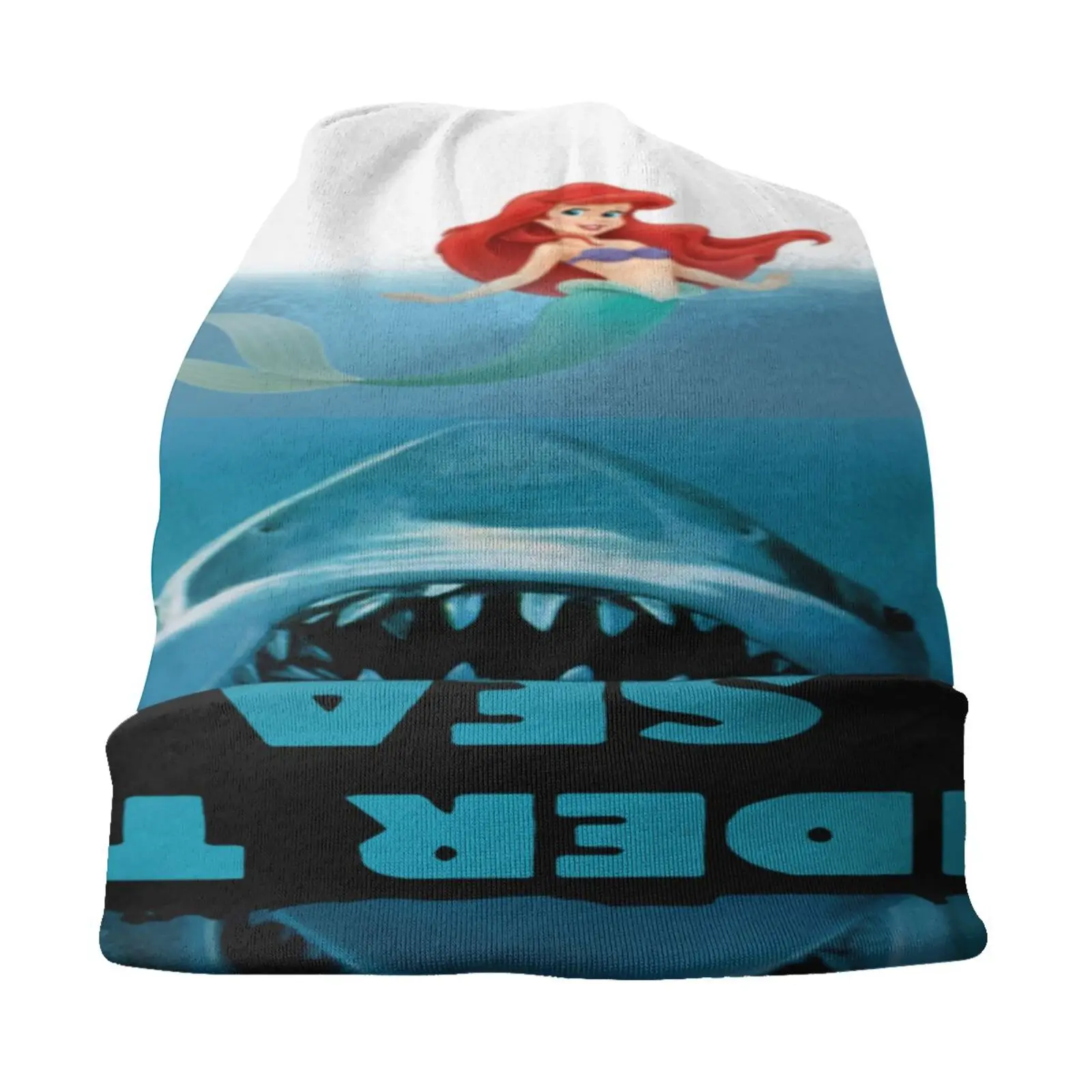 

Jaws Ariel Underwater Sea Shark Cap Hip Hop Caps Beret Men Cap Male Hip Hop Caps Beanies For Women Balaclava Wool Beanie Beach