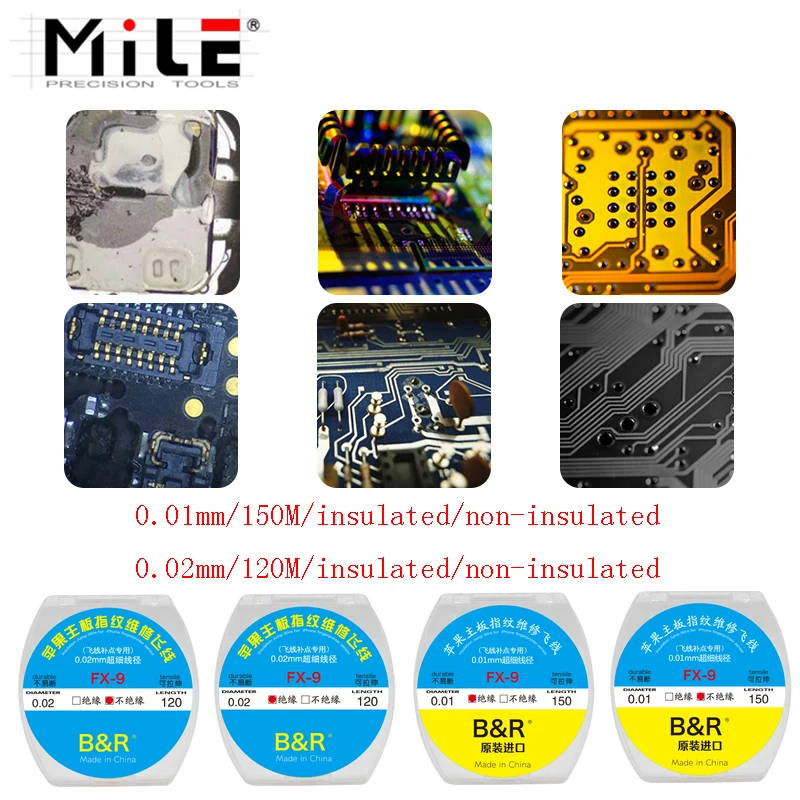 Паяльный провод 0 01/0 02 мм изолированный/неизолированный соединительный для