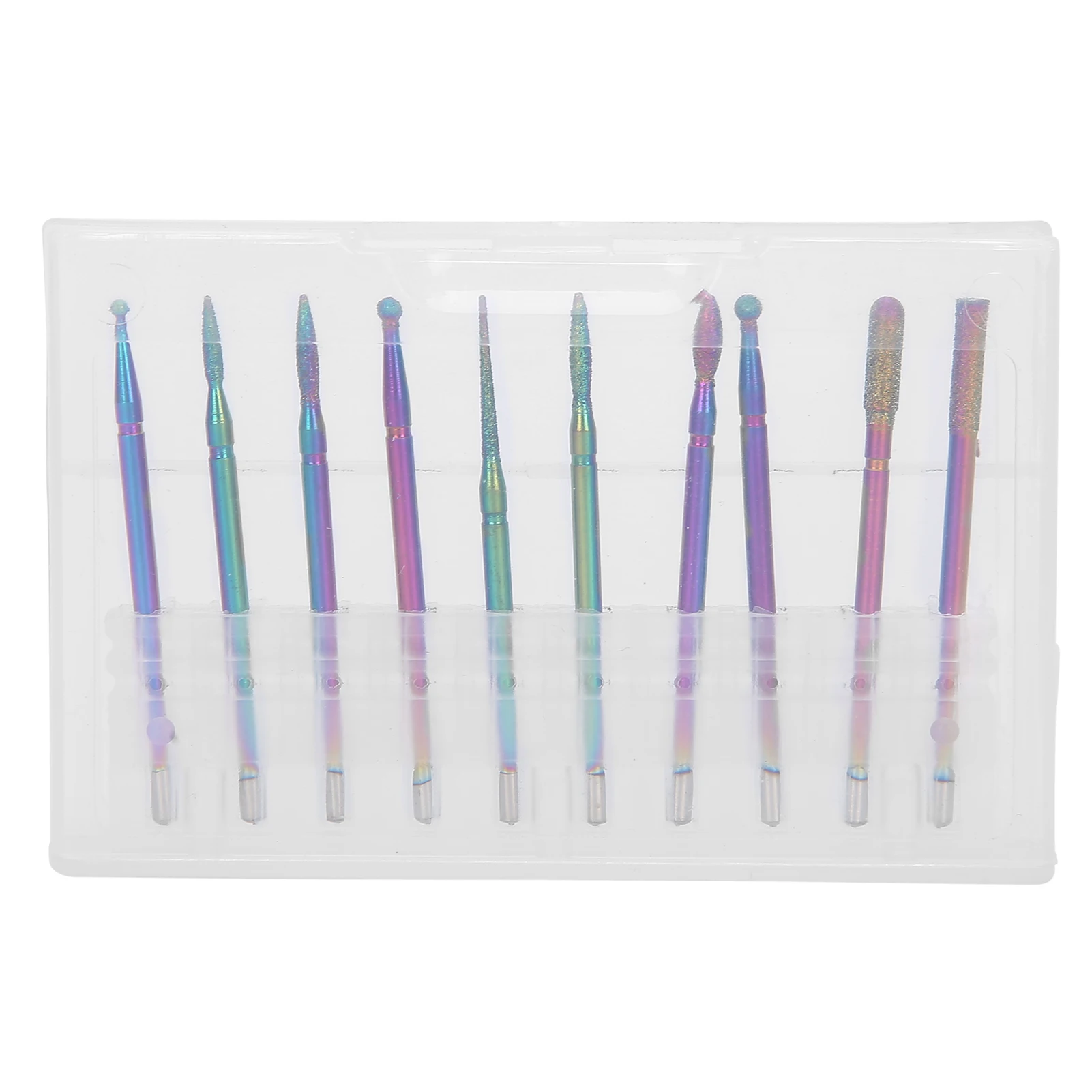 

10pcs Manicure Nail Drill Bit Polishing Grinding Head Dead Skin Removal Nail Art Tool