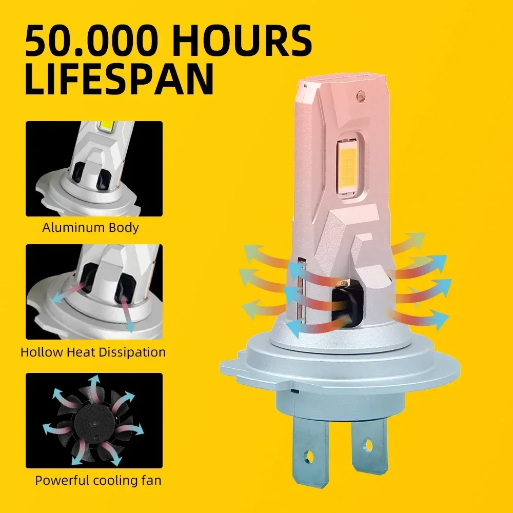 2 шт. для Peugeot 308 2009-2013 2014 2015 2016 2017 2018 2019 автомобильные светодиодные фары дальнего