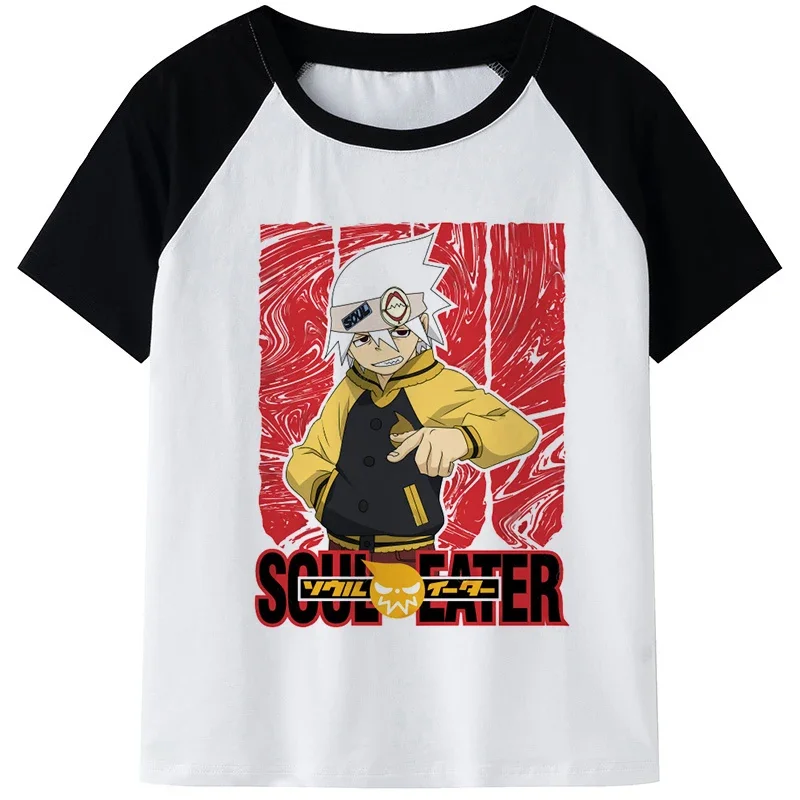 

Футболки с японским аниме «Пожиратель души», 3D принт, футболка, уличная одежда для мальчиков и девочек, модная футболка унисекс, большие размеры, Детские футболки, топы, одежда