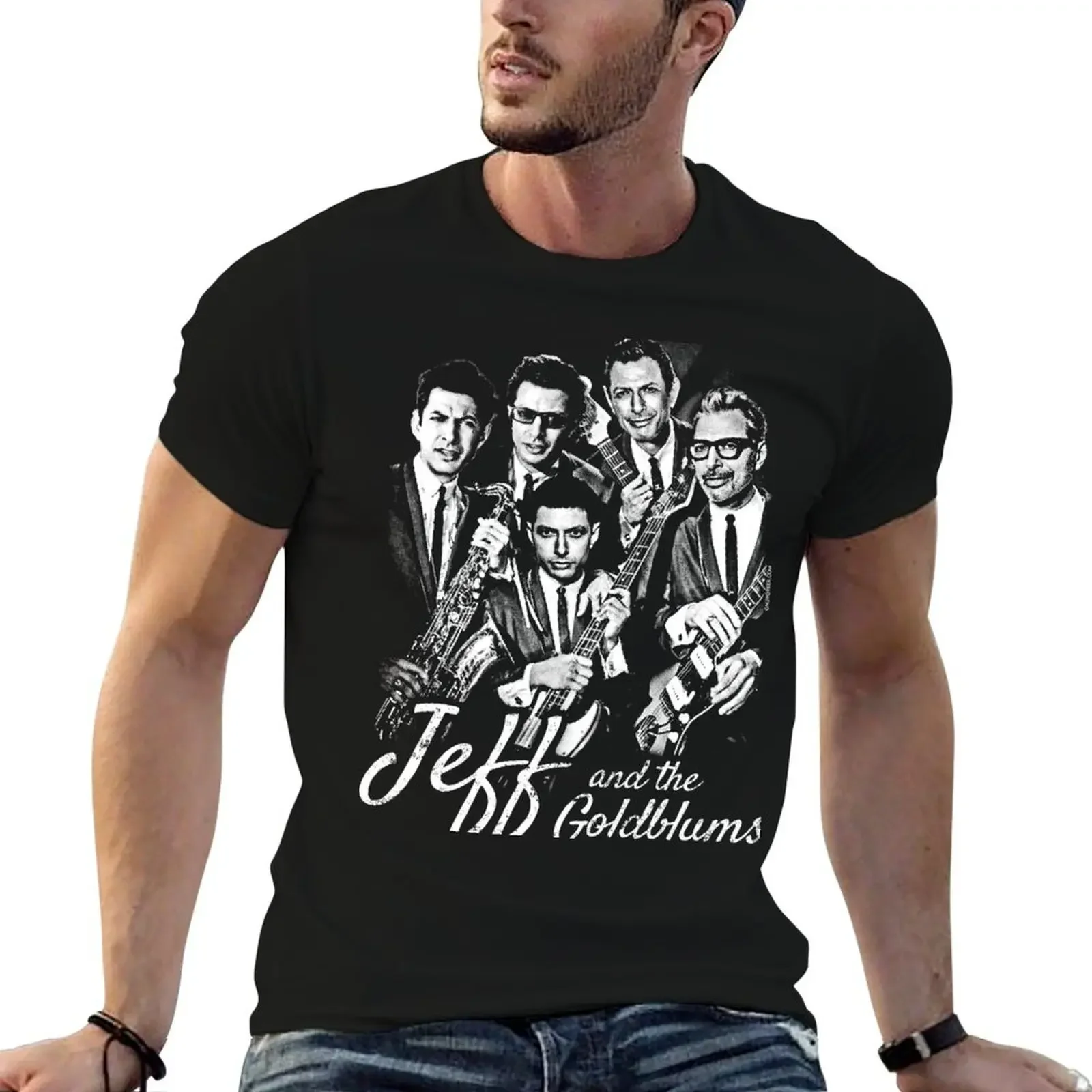 Джефф и Голдбюм (Большие хиты том. 1) Jeff Goldblum Band Shirt футболка милые топы заготовки