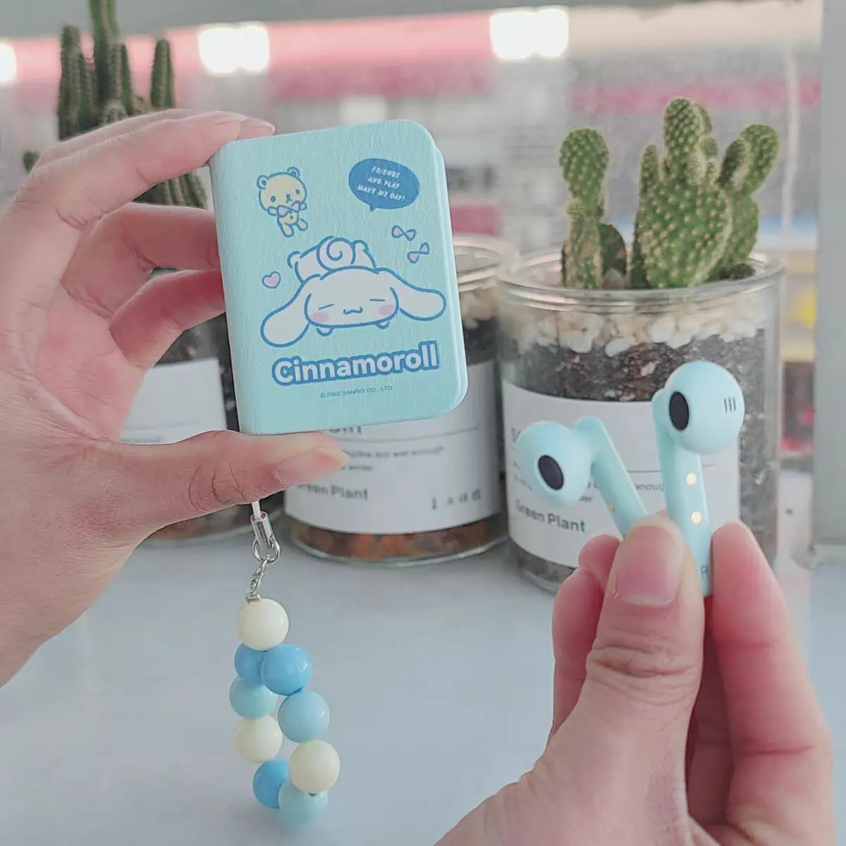 

New Sanrio Kuromi Cinnamoroll Pachacco Bluetooth 5.0 Headset Wireless Earphone Headphones With Dual Mic Earbuds Earpiece Gifts