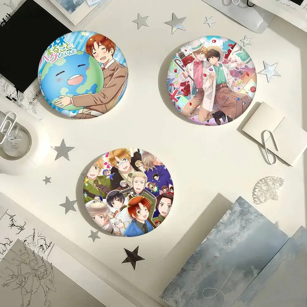 Креативный круглый значок-брошь по аниме Hetalia World Series, аксессуар для одежды и рюкзаков, значок на лацкан (art.: 3920db2e991da) - 3920db2e991da